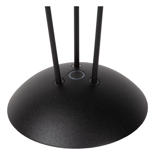 Lucide RENEE - Oplaadbare Tafellamp Binnen/Buiten - Accu/Batterij - Ø 12,3 cm - LED Dim to warm - 1x2,2W 2700K/3000K - IP54 - Met draadloos oplaadstation - Zwart - detail 1